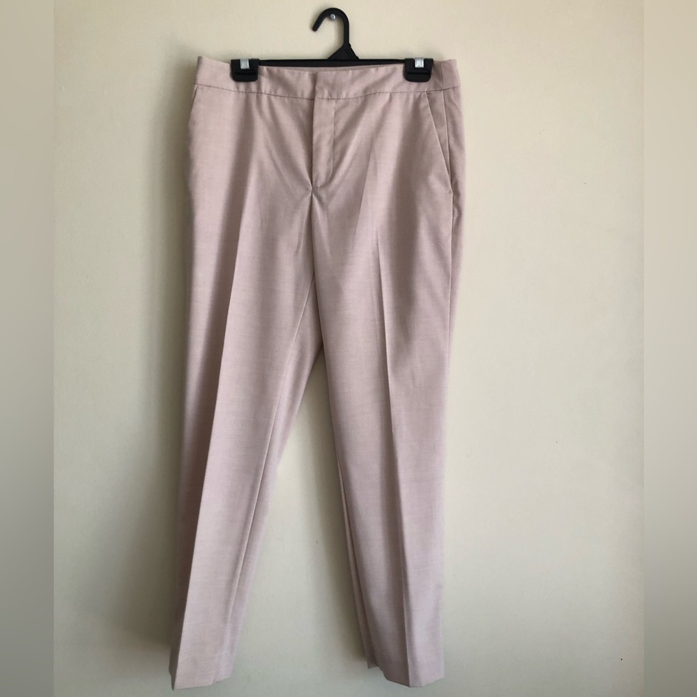 Zara Blush Pink Structured Blazer and Slim Trouser Suit Set Size 4 NWOT - Picture 10 of 13